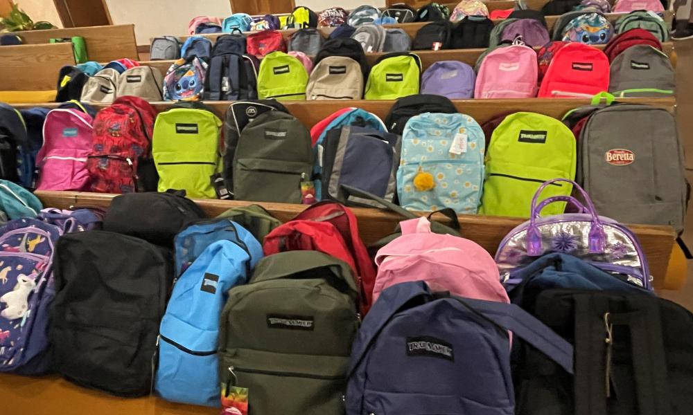 Church Outreach Blesses Students with Backpacks