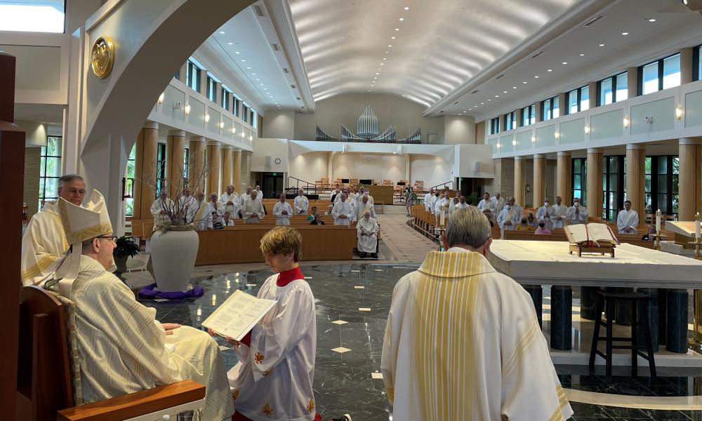 Deacons Recommit to Serve at Mass Celebrated by Bishop Parkes