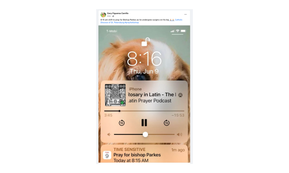 Outpouring of Prayers for Bishop Parkes 16