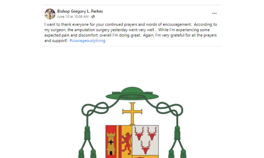 Outpouring of Prayers for Bishop Parkes 5