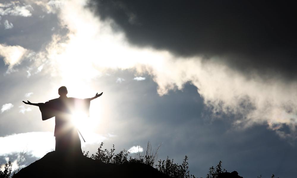 catholic monk praying