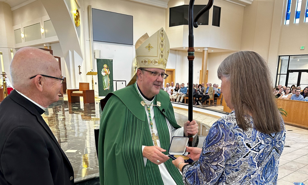 Bishop Parkes Bestows St. Jude Medal to Parish Leaders From Across the Area