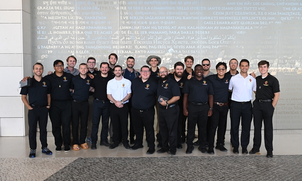 Seminaristas de la Diócesis de St. Petersburg y Shreveport, Luisiana en Fátima, Portugal el 29 de julio de 2023. Fotografía por Keishla Espinal.