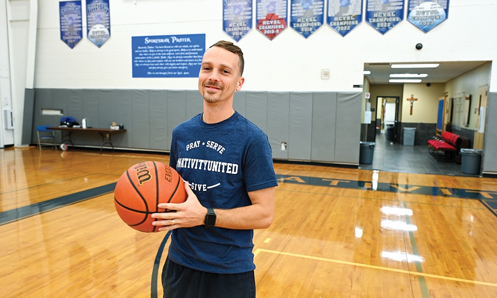 Juston Feist is a PE coach and Athletic Director at Nativity Catholic School in Brandon