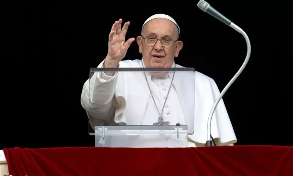 Speaking in his Angelus address on March 3, 2024, about the Israel-Hamas war, Pope Francis made an emotional plea for negotiations to reach a deal that both frees the hostages immediately and grants civilians access to humanitarian aid. Credit: Vatican Media