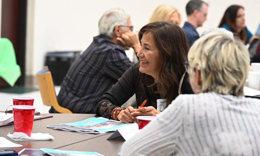 Participants share in small groups during the synod listening session on March 7, 2024. | Photo by Brittany DeHaan.