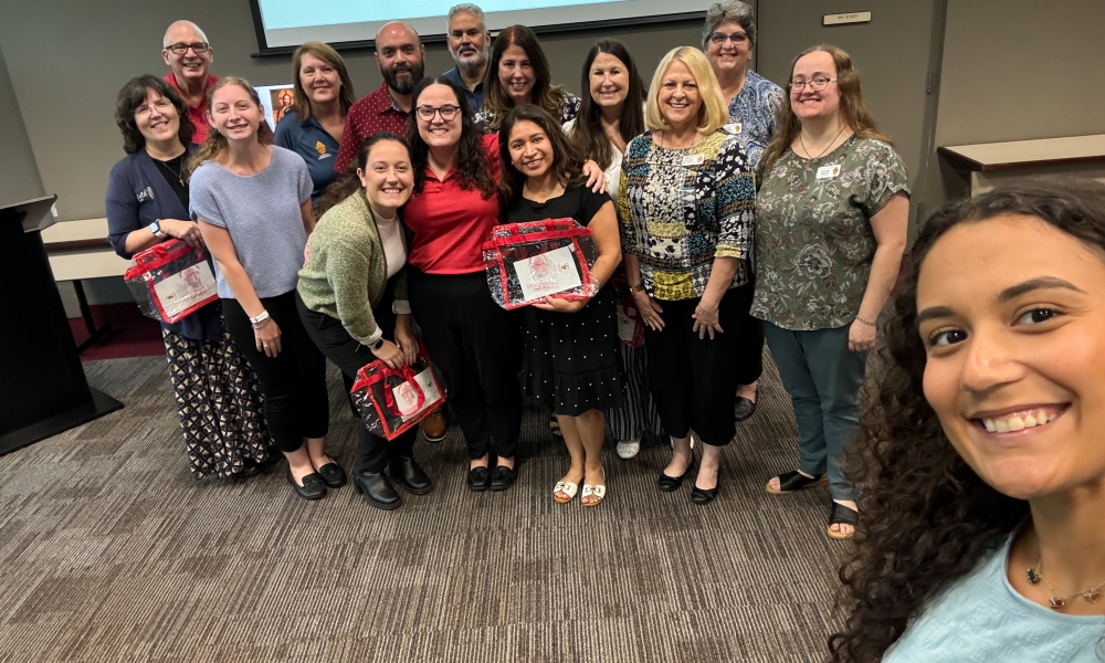 Pastoral Center staff members who will be attending the National Eucharistic Congress have been meeting together to reflect and prepare for the Congress. | Photo by Keishla Espinal.