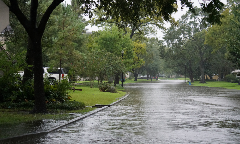 Flooded street