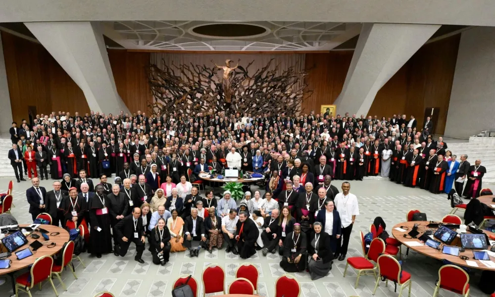 Participants of the Synod on Synodality gather for a group photo on Oct. 26, 2024. Credit: Vatican Media