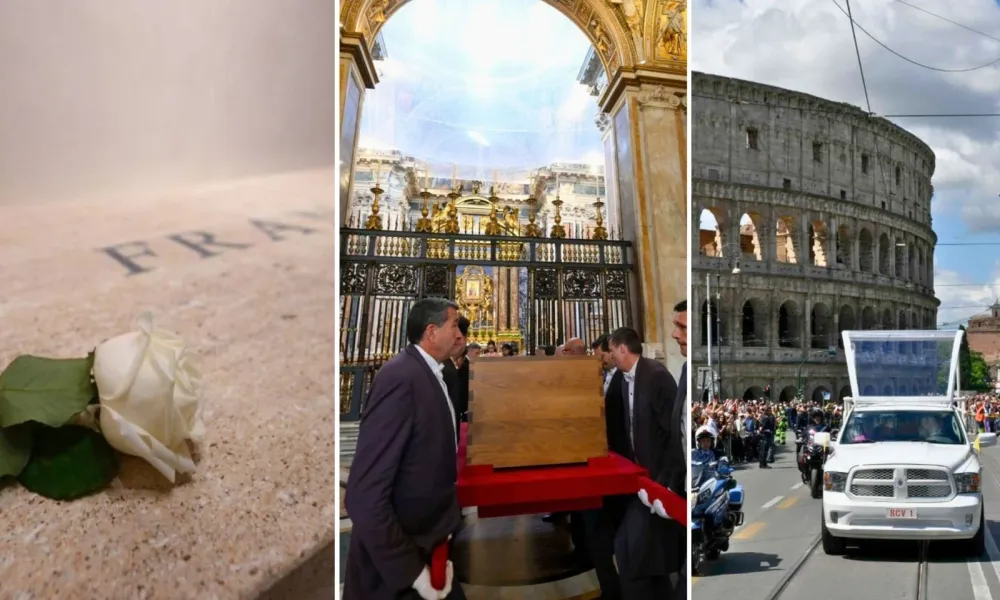 Scenes from the funeral of Pope Francis on April 26, 2025. Credit: Vatican Media