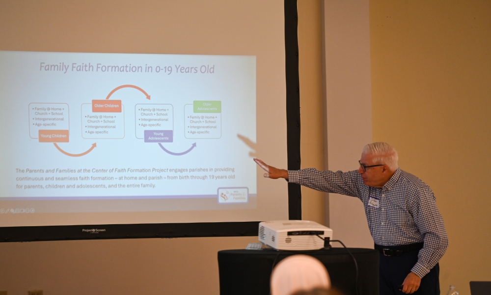 John Roberto presents material to the workshop attendees on May 31, 2025. | Photo by Brittany DeHaan.