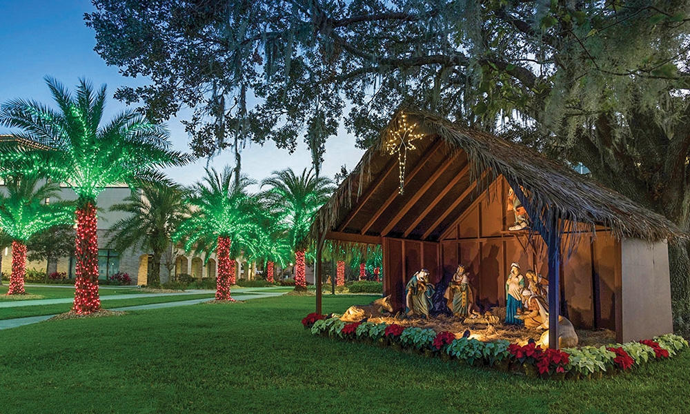 Saint Leo University’s Nativity scene