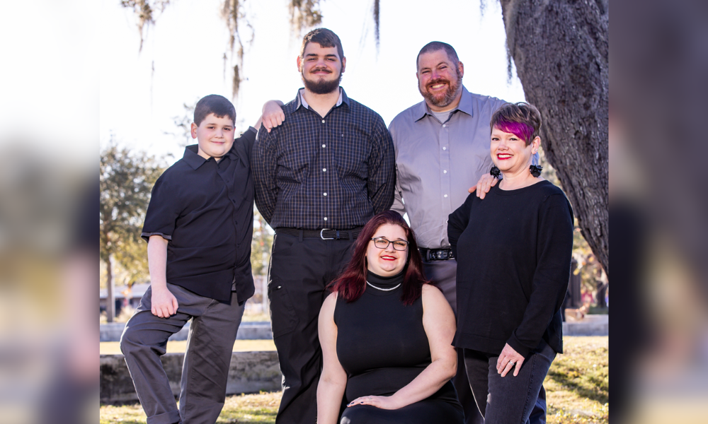 Mark DeNote and his family