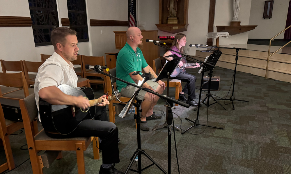 The trio play at St. Patrick Catholic Church for a variety of events. | Courtesy Photo.