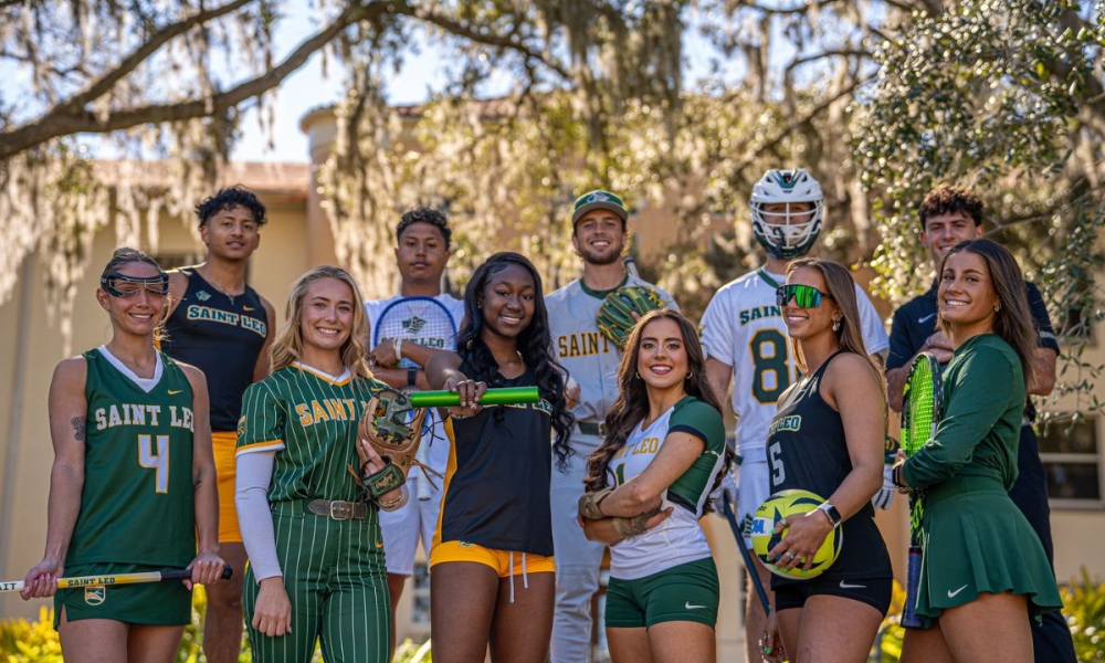 Representatives from Saint Leo’s spring sports teams.