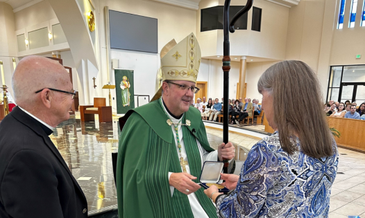 Bishop Parkes Bestows St. Jude Medal to Parish Leaders From Across the Area
