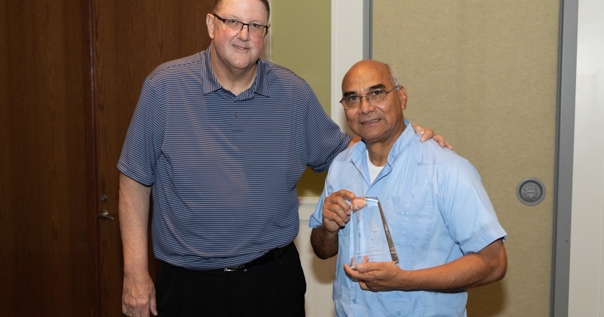 The Award Goes to Father Gilberto Quintero