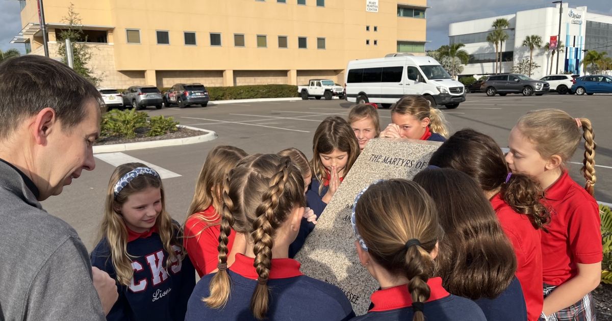 Christ the King Installs Florida Martyrs Commemorative Markers