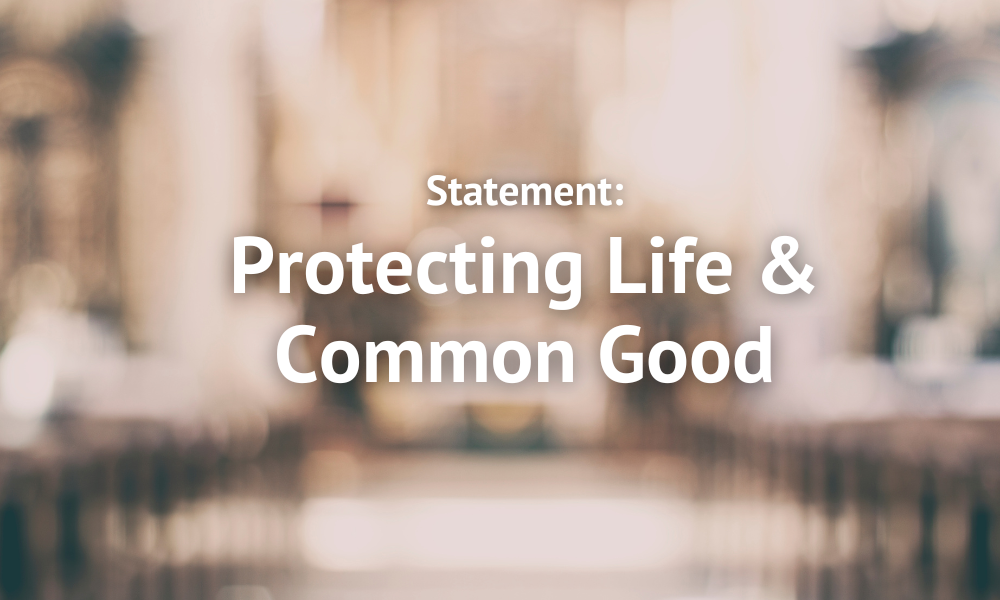 Congress Must Come Together to Protect Life and Promote the Common Good