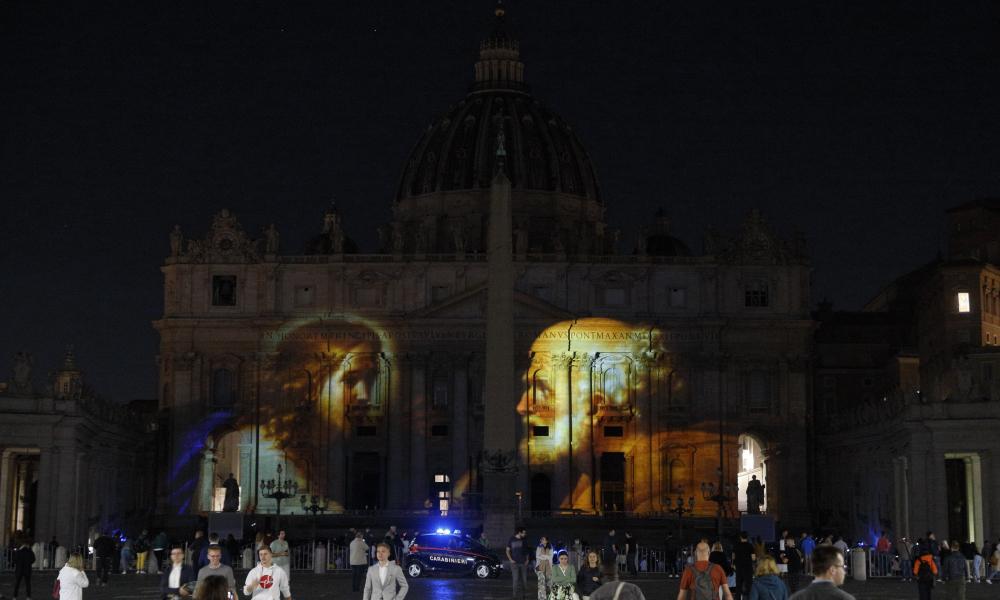 Light Show at St. Peter's Basilica