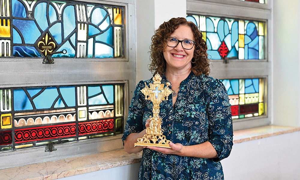 Carolyn Espinosa, photographed at Mary Help of Christians Center, in Tampa.