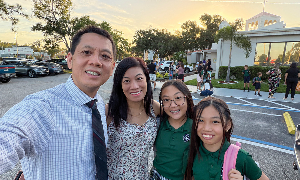 Hung Pham and family